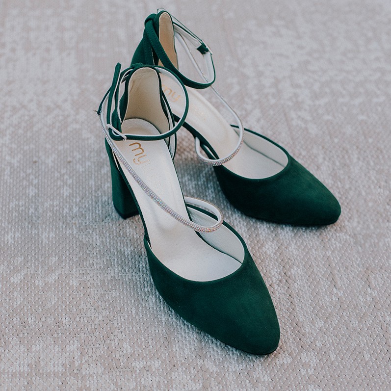 Zielone buty damskie